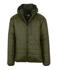 Spire By Galaxy Men's Sherpa Lined Hooded Puffer Jacket
