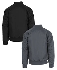 Spire By Galaxy Men's Heavyweight Ma-1 Bomber Flight Jacket, Pack of 2