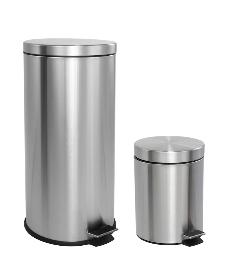 Oscar Step-Open Trash Can with Mini Trash Can