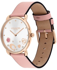 Coach Women's Elliot Blush Leather Strap Watch 36mm