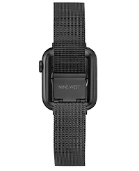 Nine West Women's Dark Gray Stainless Steel Mesh Band designed for Apple Watch 42mm (Series 10) & 38/40/41mm