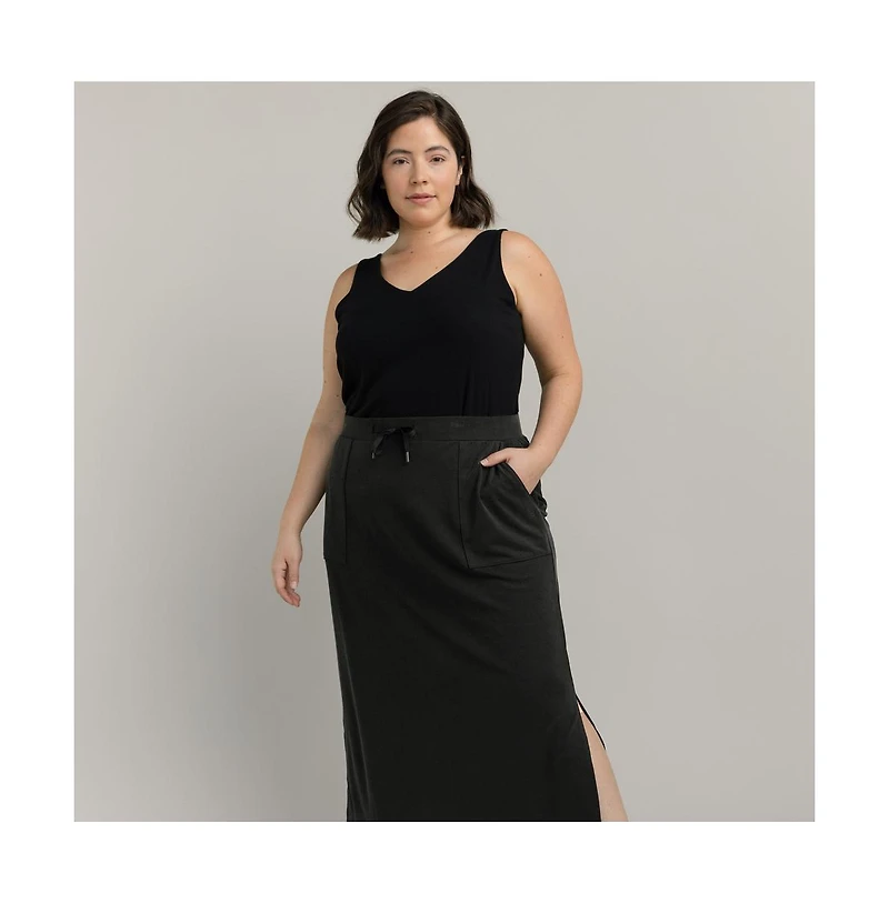 Cozy Earth Women's Modern Modal Midi Skirt