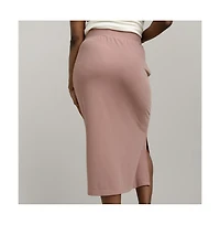Cozy Earth Women's Modern Modal Midi Skirt