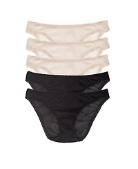 On Gossamer Women's Mesh Bikini 5 Pack Underwear