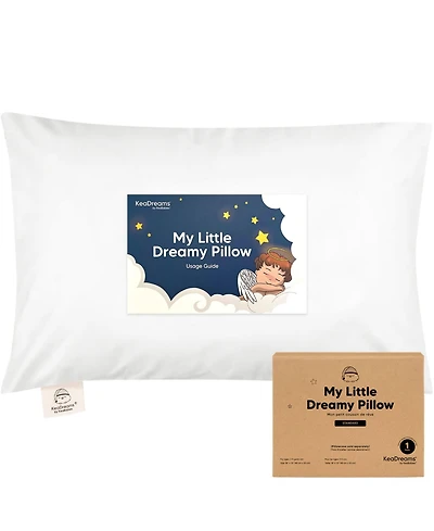 1pk Toddler Pillow, Soft Organic Cotton Toddler Pillows for Sleeping, 13X18 Kids Pillow
