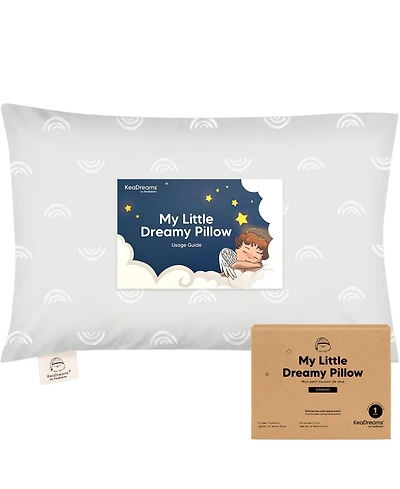 1pk Toddler Pillow, Soft Organic Cotton Pillows for Sleeping, 13X18 Kids Pillow