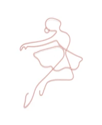 Lambs & Ivy Ballerina Baby 2-Piece Pink Ballet Dancers Wire Wall Decor