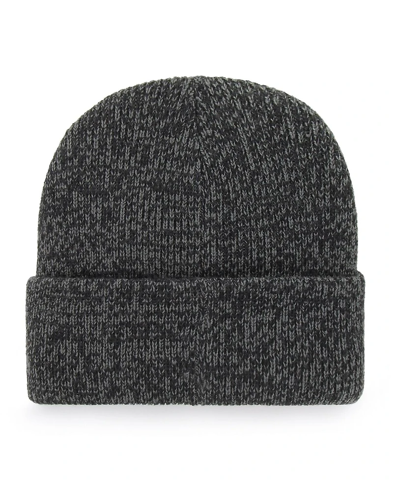 Men's '47 Brand Black Miami Heat Brain Freeze Cuffed Knit Hat