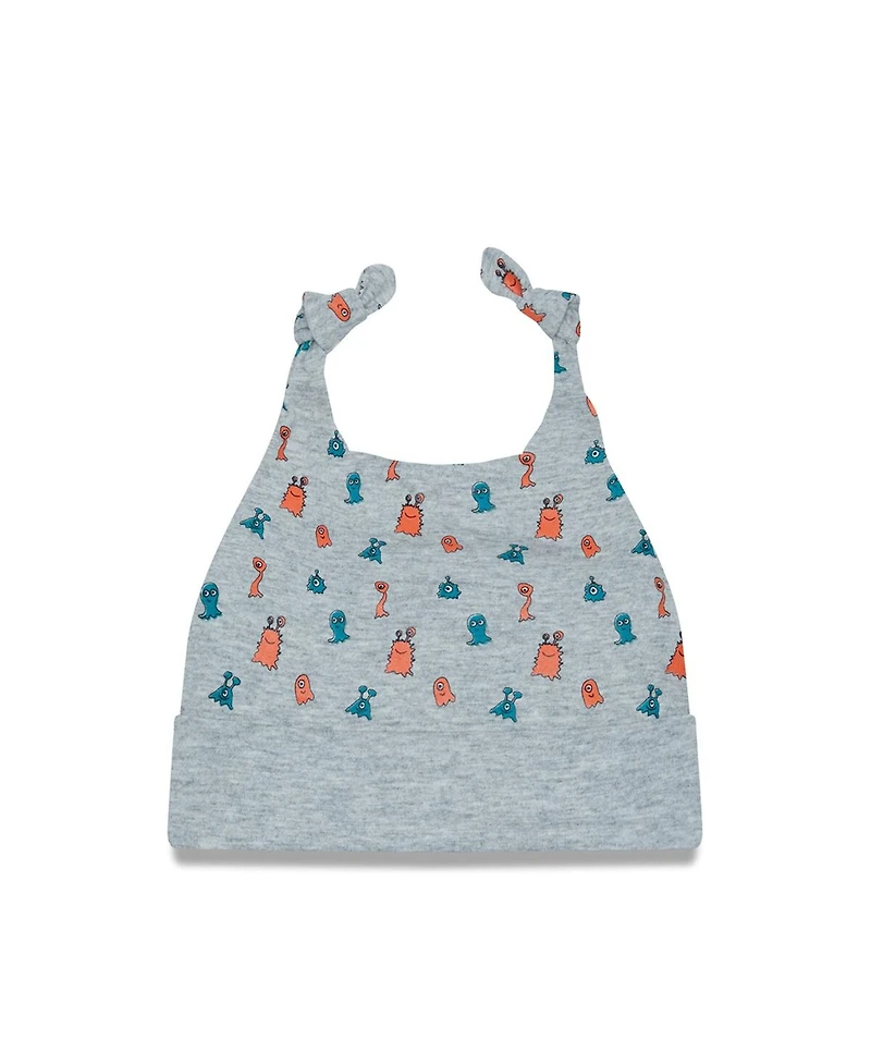 Infant Boys and Girls New Era Heather Gray Miami Dolphins Critter Cuffed Knit Hat