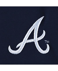 Men's Dunbrooke Navy, Heather Gray Atlanta Braves Alpha Full-Zip Jacket
