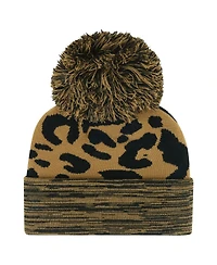 Women's '47 Brand Brown Denver Broncos Rosette Cuffed Knit Hat with Pom