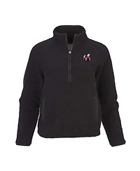 Women's Black Georgia Bulldogs Everest Half-Zip Top