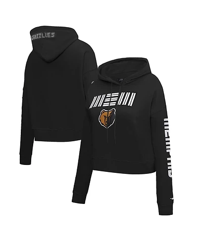 Women's Pro Standard Black Memphis Grizzlies 2023/24 City Edition Cropped Pullover Hoodie