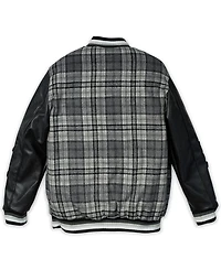 Reason Men's Tartan Varsity Jacket