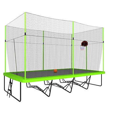 Streamdale 10ft x 17ft Rectangular Trampoline with Powder-Coated Steel