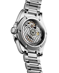 Longines Women's Swiss Automatic Conquest Stainless Steel Bracelet Watch 34mm