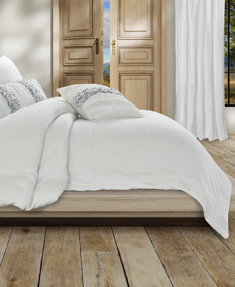 White Sand South Seas Cotton Duvet Cover, King/California King