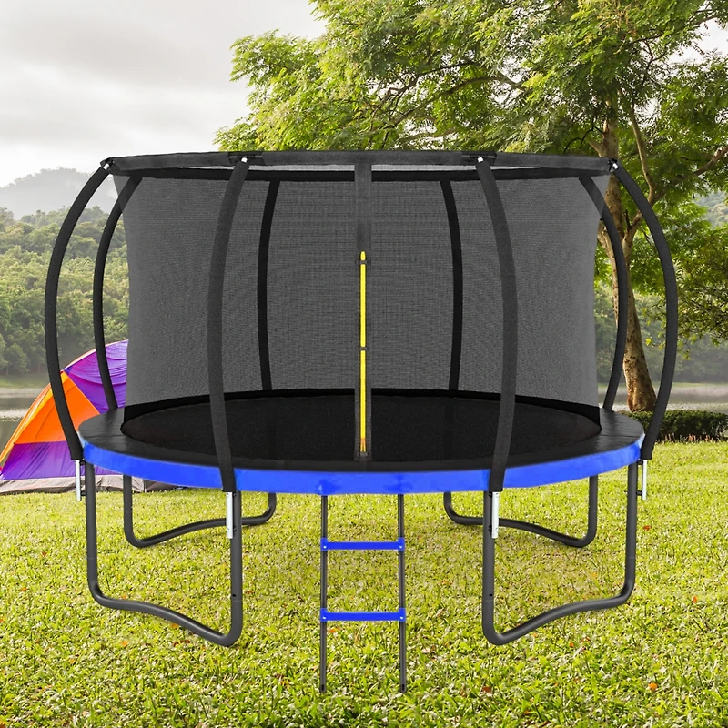 Streamdale Furniture Outdoor Trampoline with Safety Enclosure and Accessories