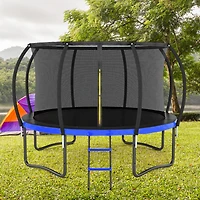 Streamdale Furniture Outdoor Trampoline with Safety Enclosure and Accessories