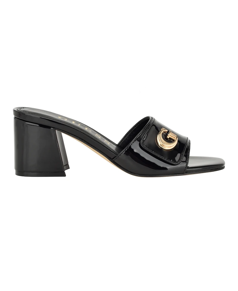 Guess Women's Gallai Block Heel Slip-On Sandals