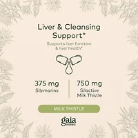 Gaia Herbs Milk Thistle Seed - Liver Supplement & Cleanse Support for Maintaining Healthy Liver Function - With Milk Thistle Seed Extract
