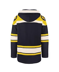 Men's '47 Brand Navy Nashville Predators Superior Lacer Pullover Hoodie