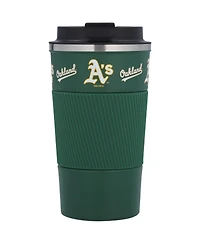 Oakland Athletics 18 Oz Coffee Tumbler with Silicone Grip