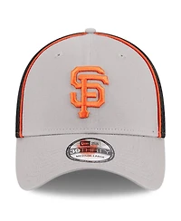 Men's New Era Gray San Francisco Giants Pipe 39THIRTY Flex Hat
