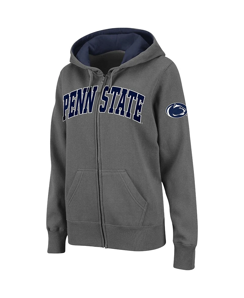 Women's Colosseum Penn State Nittany Lions Arched Name Full-Zip Hoodie