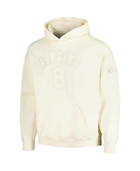 Men's Pro Standard Aaron Rodgers Cream New York Jets Player Name and Number Pullover Hoodie