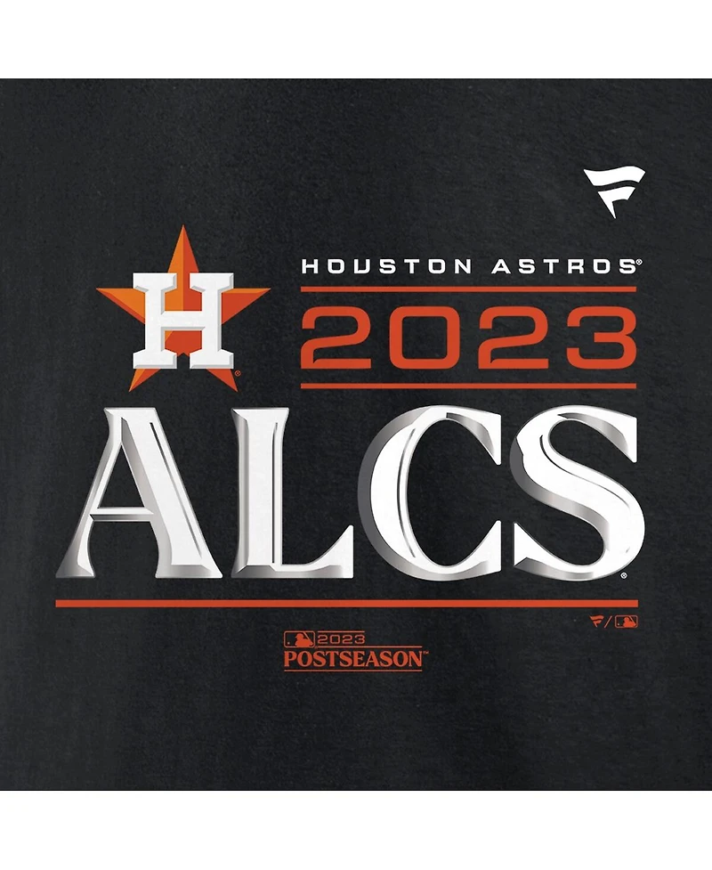 Men's Fanatics Black Houston Astros 2023 Division Series Winner Locker Room Big and Tall T-shirt