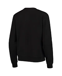 Women's Colosseum Black Nebraska Huskers Campanile Pullover Sweatshirt