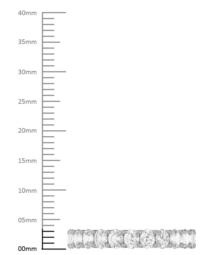 Diamond Oval-Cut Eternity Band (2 ct. t.w.) Platinum or 14k Gold