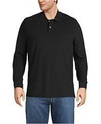 Lands' End Men's Big & Tall Comfort First Long Sleeve Mesh Polo