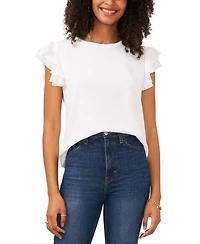 Vince Camuto Women's Tiered Ruffled-Sleeve T-Shirt