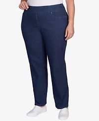 Ruby Rd. Plus Size Pull On Denim Pants