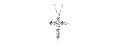 Cubic Zirconia Cross Necklaces for Women