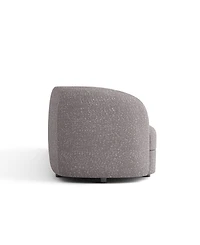 Isabella 63" Boucle Fabric Curved Loveseat