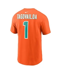 Men's Nike Tua Tagovailoa Miami Dolphins Player Name and Number T-shirt