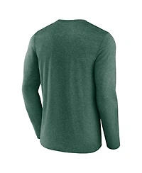 Men's Fanatics Hunter Green Milwaukee Bucks Three-Point Play T-shirt