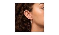 Bearfruit Jewelry Sterling Silver 18k Gold Plated Bee Cultured Pearl Earrings