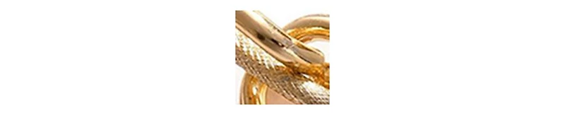 Sohi Women's Gold Metallic Chainlink Necklace