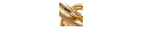 Sohi Women's Gold Metallic Chainlink Necklace