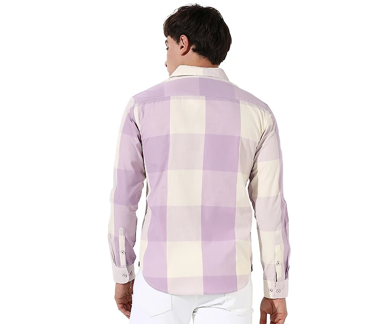 Campus Sutra Men's Cotton Buffalo Check Shirt