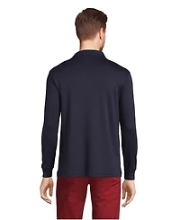 Lands' End Big & Tall Long Sleeve Cotton Supima Polo Shirt