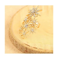 Sohi Women's Silver Celestial Cocktail Ring