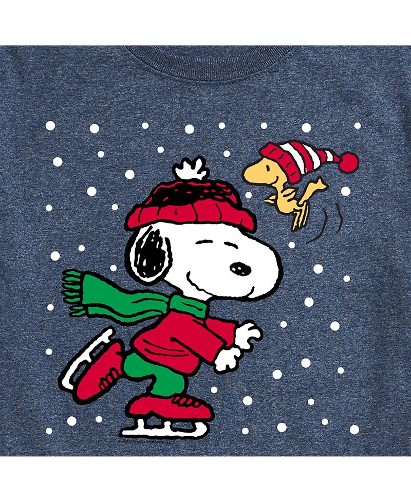 Airwaves Men's Peanuts Holidays Short Sleeve T-shirt