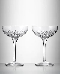 Waterford Lismore Essence Champagne Saucer 9.5oz, Set of 2