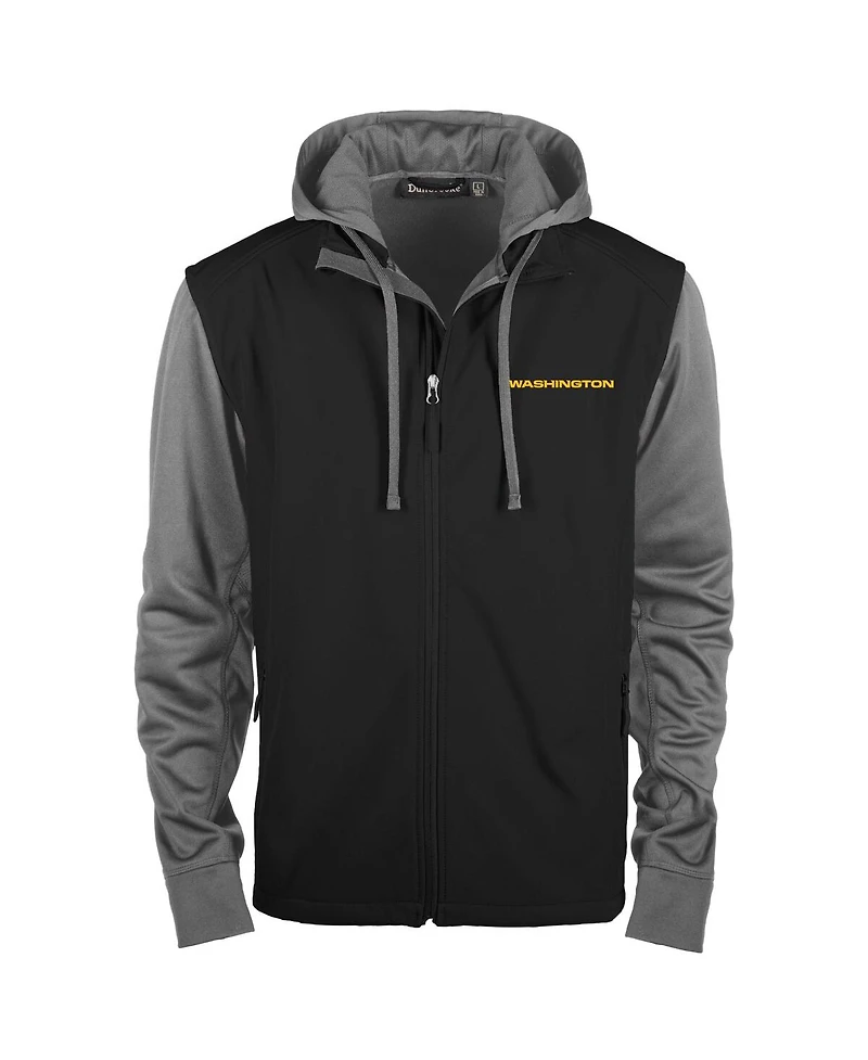 Men's Dunbrooke Black Washington Commanders Alpha Full-Zip Jacket