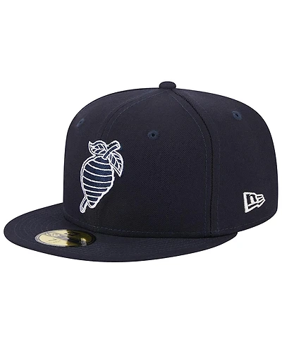Men's New Era Navy Charlotte Knights Theme Nights Black Hornets 59FIFTY Fitted Hat